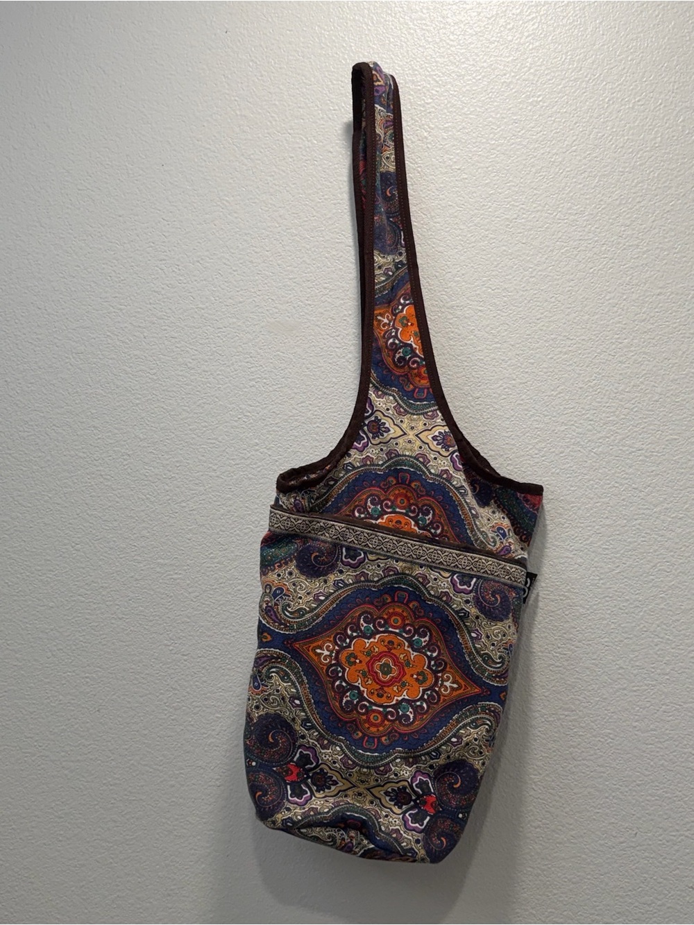 Ewedoos Yoga Mat Bag Multicolor Mandala Canvas Lined Outside
Pocket Zip Bohemian